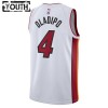 Miami Heat Victor Oladipo 4 Nike 2022-23 Association Edition Valkoinen Pelipaidat Swingman - Lasten